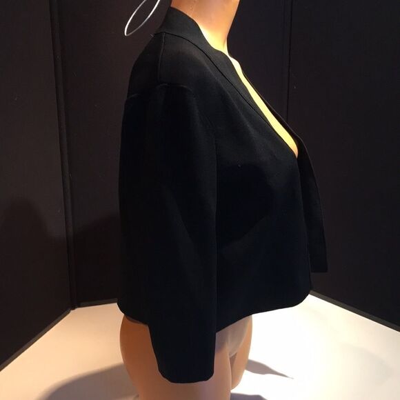 Anne Klein Black Half Sleeve Top Size Small - Picture 3 of 12